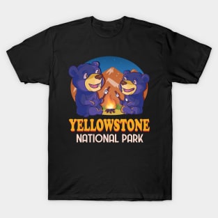 Yellowstone National Park Black Bear Camping T-Shirt